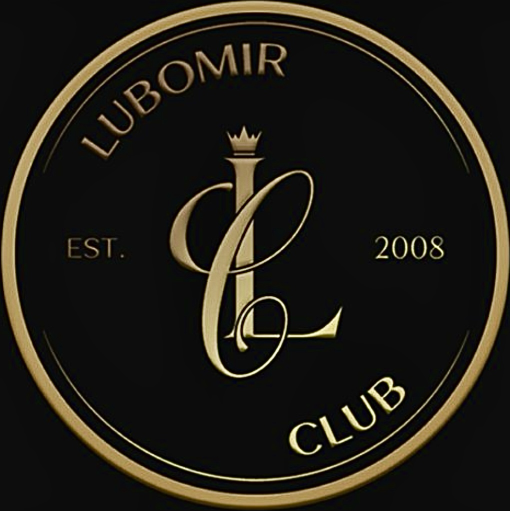 Lubomir Club crest — a crowned LC monogram in gold, established 2008